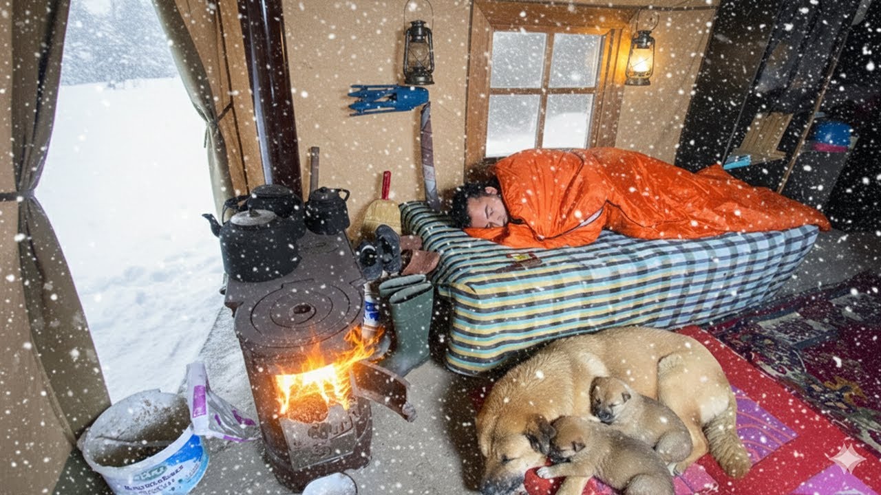 Trapped in a Deadly Snowstorm ❄️ -40°C | Emergency Tent Camp Disaster in the Mountains