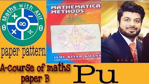A-course of maths paper B(pu)paper pattern