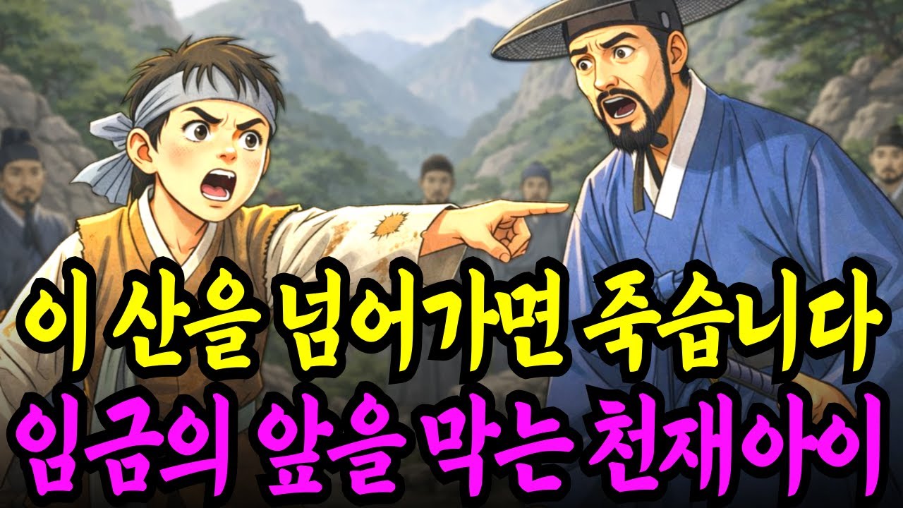 이 산 넘으면 다 죽습니다" 길 막은 소년의 한마디에 임금이 멈춘 이유..야담 옛날이야기 설화 전설 신화 민담