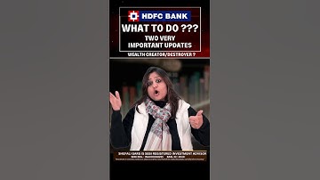HDFC bank Two Big Updates #hdfcbanklatestnews