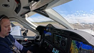 Fast flight through Los Angeles' airspace in the TBM 960