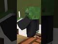 【Ver.short】チョークを投げるゾンビ先生。【Minecraft Animation】#shorts