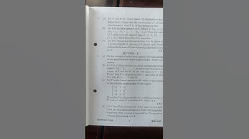 M.Sc Mathematics (4sem)Liner Algebra qus paper/Punjab University Chandigarh