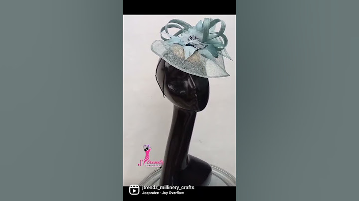 you get top notch , classy Fascinators all from J'trendz