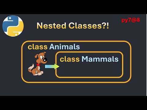 py7@8 Python Nested Classes Explained Animals & Mammals Example