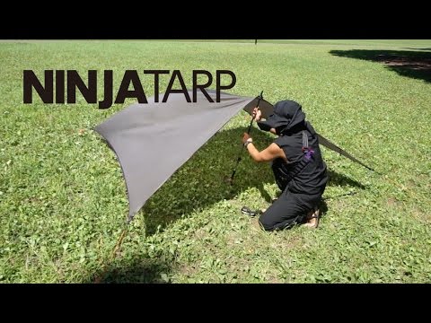 NINJA TARP SET UP 1 - YouTube
