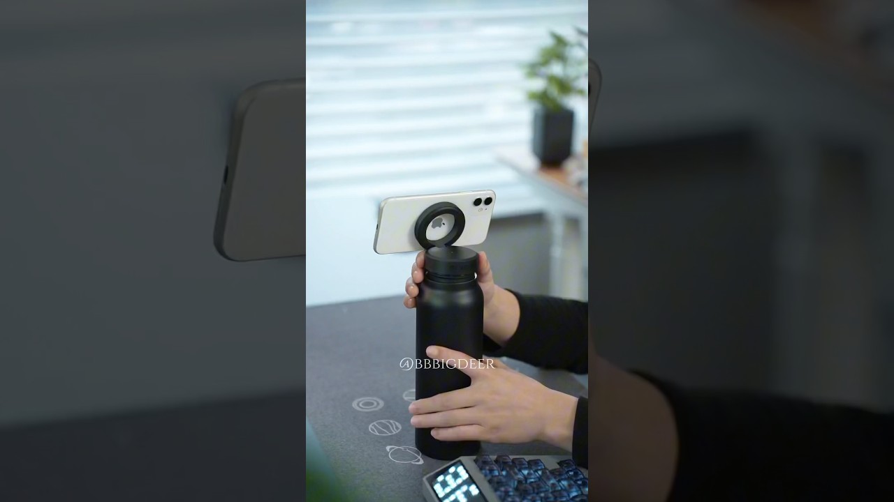 Its a thermos cup and also a magnetic holder #cup #magsafe #desktop #lifehack