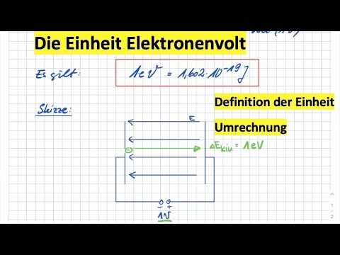 Video: Warum ist ein Elektronvolt eine Energieeinheit?