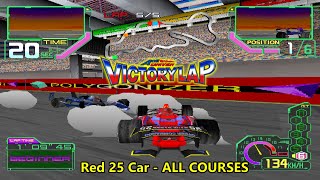 Ace Driver: Victory Lap - Red 25 Car - All Couses - Beginner - 5 Laps - Full Races