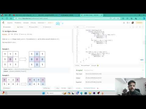 Leetcode Problem: 73 | Set Matrix Zero |