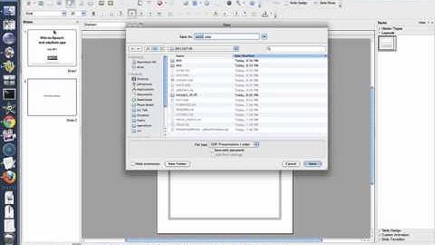 Wiki-to-Speech from an Open Office Presentation on Mac OSX