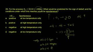 ACS Exam General Chemistry Energetics Ch5 #29