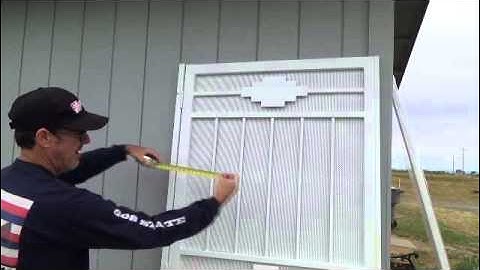 How to install a security screen door...Part 2