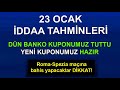 Altın Oran İddaa Tahminleri, Analiz ve Yorumlar  Murat Fevzi Tanırlı Kupon Tahmini