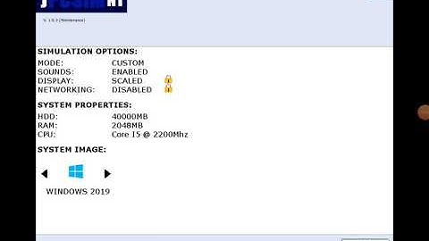 Windows Server 2019 Installation (JPCSIM NT) 4/17/2020