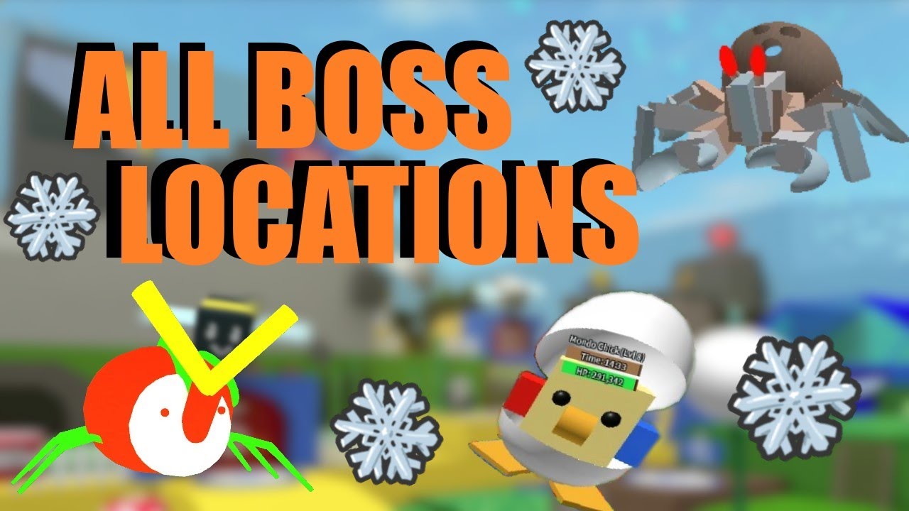 All Boss Locations and Stats Bee Swarm Simulator (Roblox)