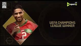The moment Achraf Hakimi won the African Player of the Year award for 2025 🇲🇦🏆