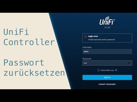 Unifi Passwort vergessen - Zurücksetzen ohne Email (unter Linux)