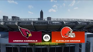 Cardinals vs Browns Week 9 Simulation Madden 24