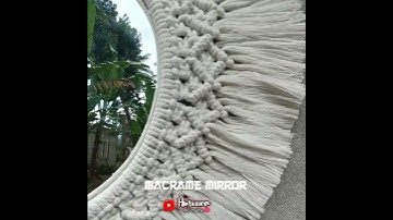 Macrame Mirror Wall Hanging Tutorial