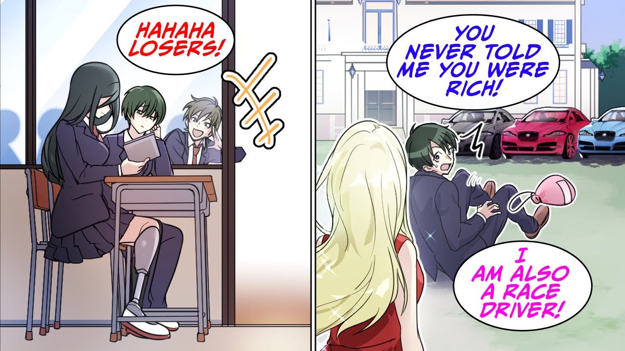 A shy girl with a prosthetic leg suddenly quit school. I delivered stuff from school [Manga Dub]