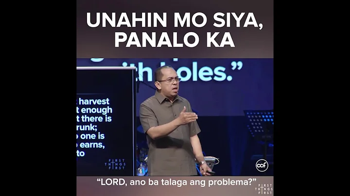 Unahin Mo Siya Panalo Ka - Bong Saquing - First Things First Snippets