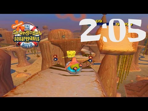 SpongeBob Movie Game - Rub a Dub Dub, Slip Slide in the Tub - 2:05 (World Record)