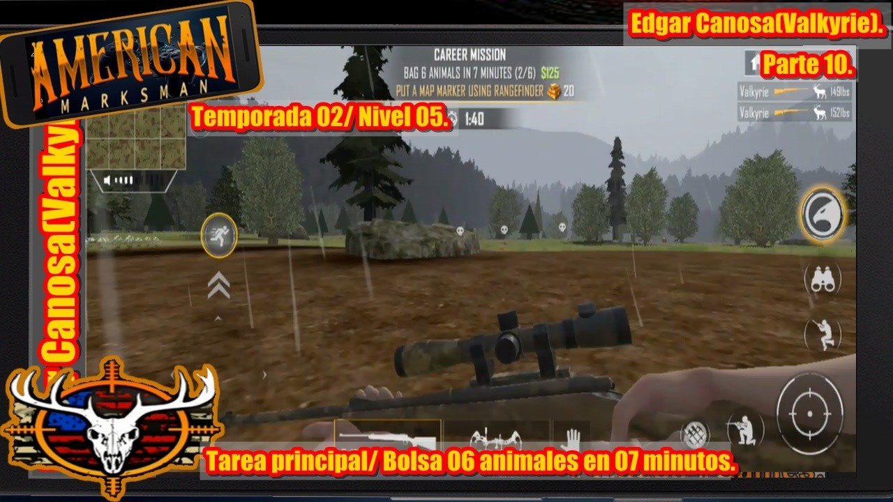 Bolsa 06 animales en 07 minutos/ Temporada 02/ Nivel 05/ American Marksman/ Parte 10, #games