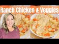 Slow Cooker Creamy Ranch Chicken and Vegetables