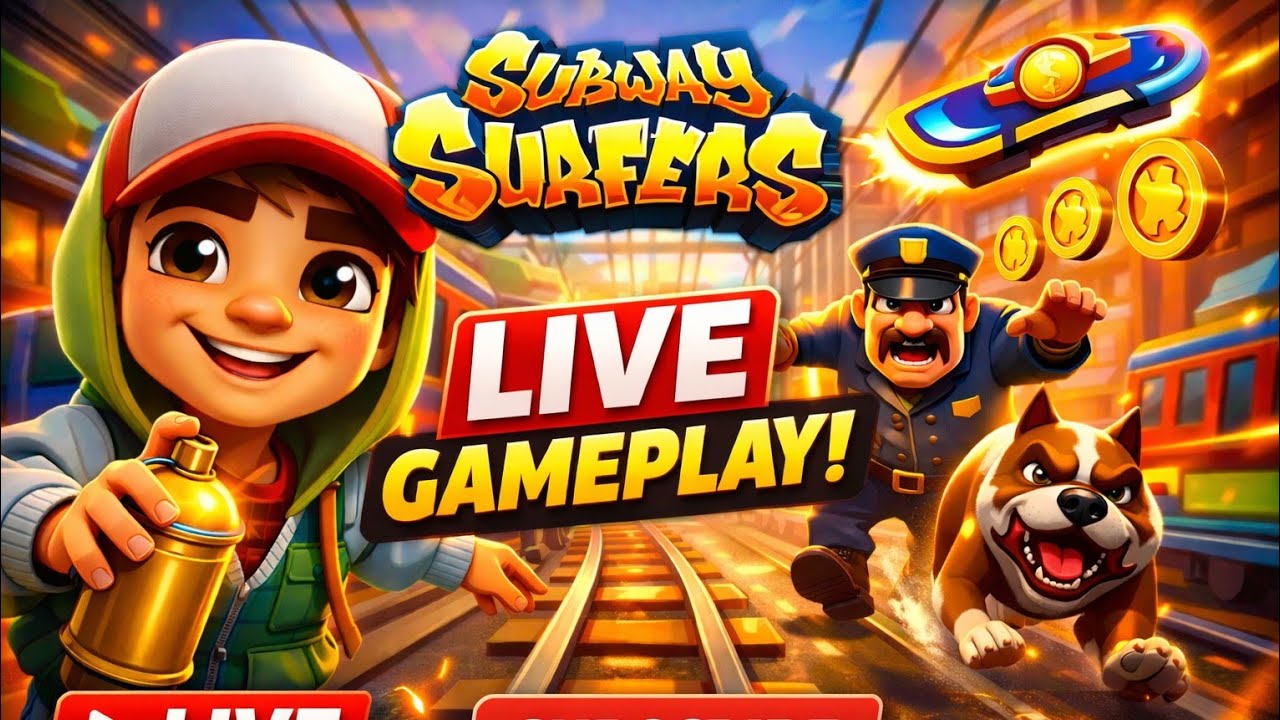 subway 🚇 surfers game live streaming clean game no Spam just for fun and chill