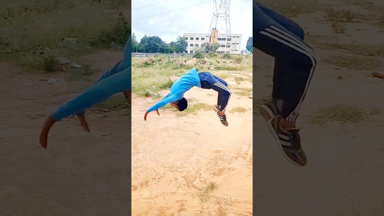 youtube shorts video / back handspring 