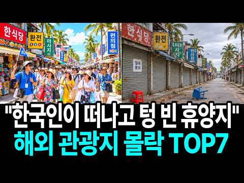 "한국인 믿고 장사했는데" 한국 관광객 끊기자 유령도시 된 해외 휴양지 TOP 7