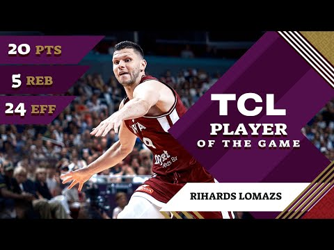 Rihards Lomazs (20 PTS) | TCL Player Of The Game | CMR vs LAT | FIBA OQT 2024 Latvia