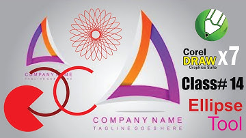 Corel Draw X7 Tutorials Complete Training Course Urdu/ Hindi  Ellipse Tool