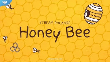 StreamSpell | Honey Bee Stream Package │ Twitch Overlays for OBS Studio, Streamlabs