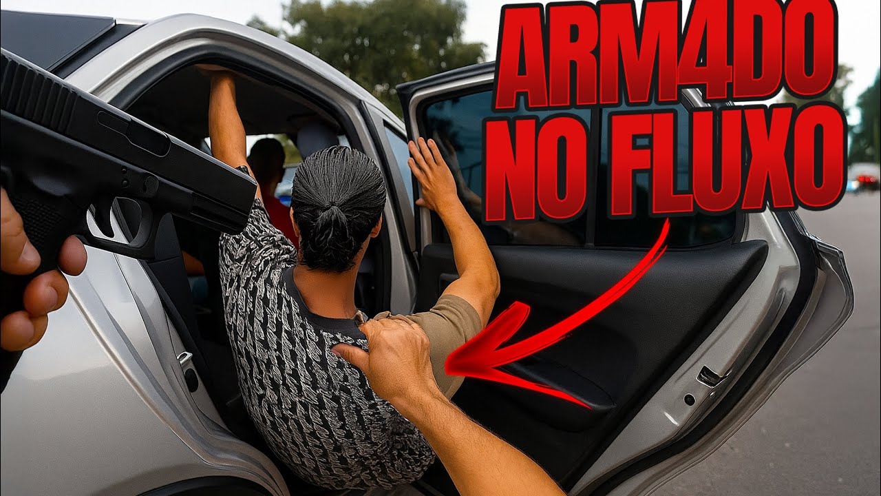Estava armado no fluxo e tentou fugir de Uber