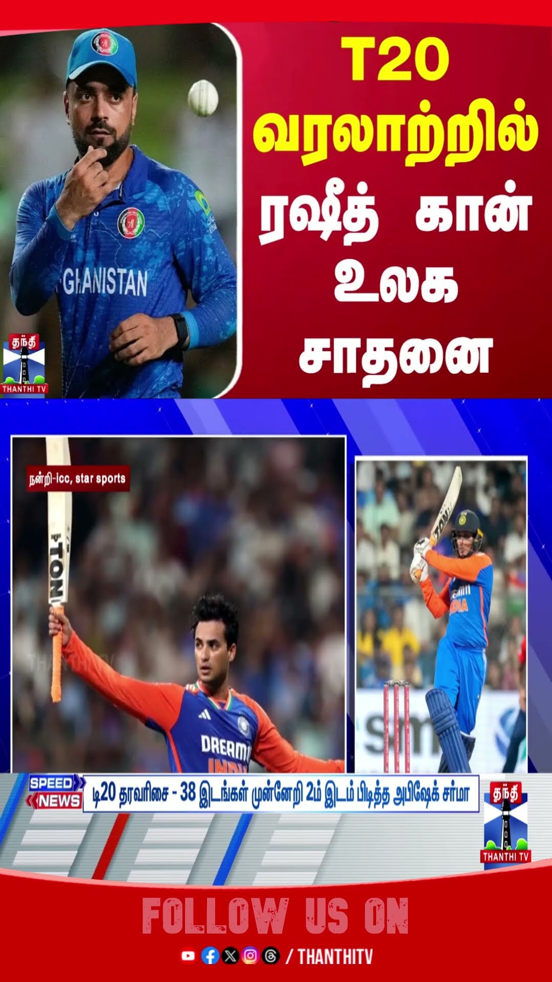 Cricket || RashidKhan || Bowler || Record