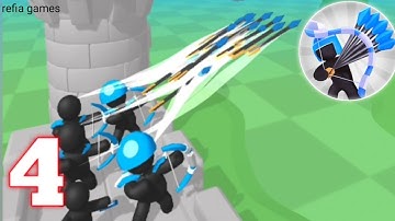 Merge Archers : Castle Defense - Gameplay Walktrough Part 4 Level 19 - 24 iOS/Android