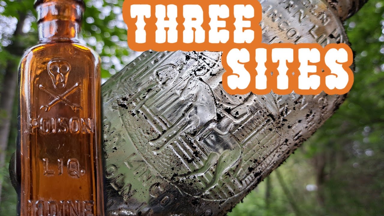 Bottle Digging Dump Digging #42💥💀 POISON, Lincoln Inn Whiskey, Cobalt Blue Milk Of Magnesium ©