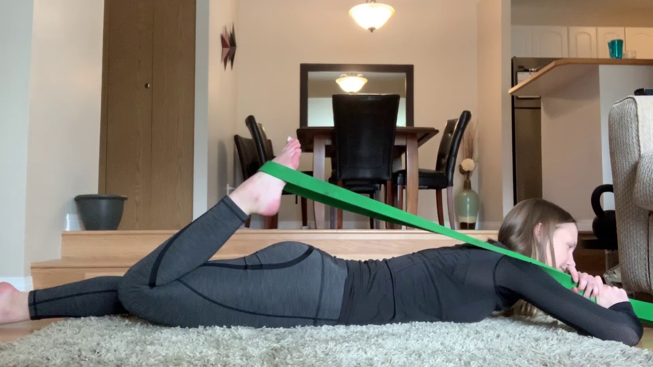 Prone Banded Quad Stretch YouTube