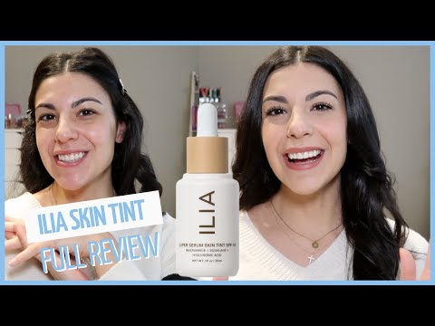 Ilia Super Serum Skin Tint SPF 40 Foundation Review and Demo