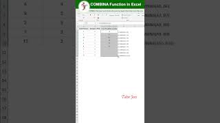COMBINA in Excel