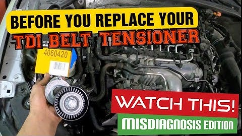 BEFORE you replace your VW TDI BELT TENSIONER watch this video!  | Misdiagnosis edition |