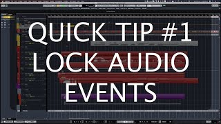 Lock events - Cubase 9.5 - #QuickTip 1