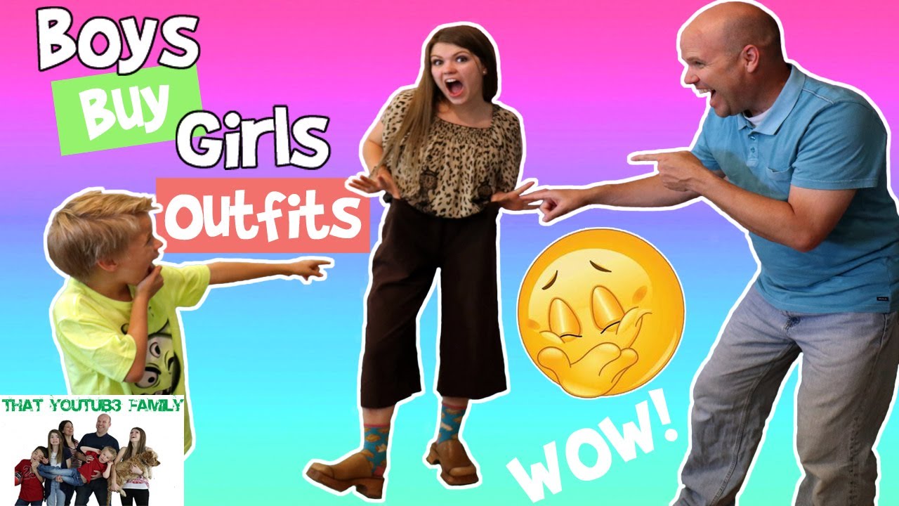 BOYS BUY GIRLS OUTFITS / That YouTub3 Family YouTube