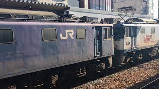 EF64 1022+EF64 1019 配給列車 JR京都線 高槻駅通過　2017/09/30