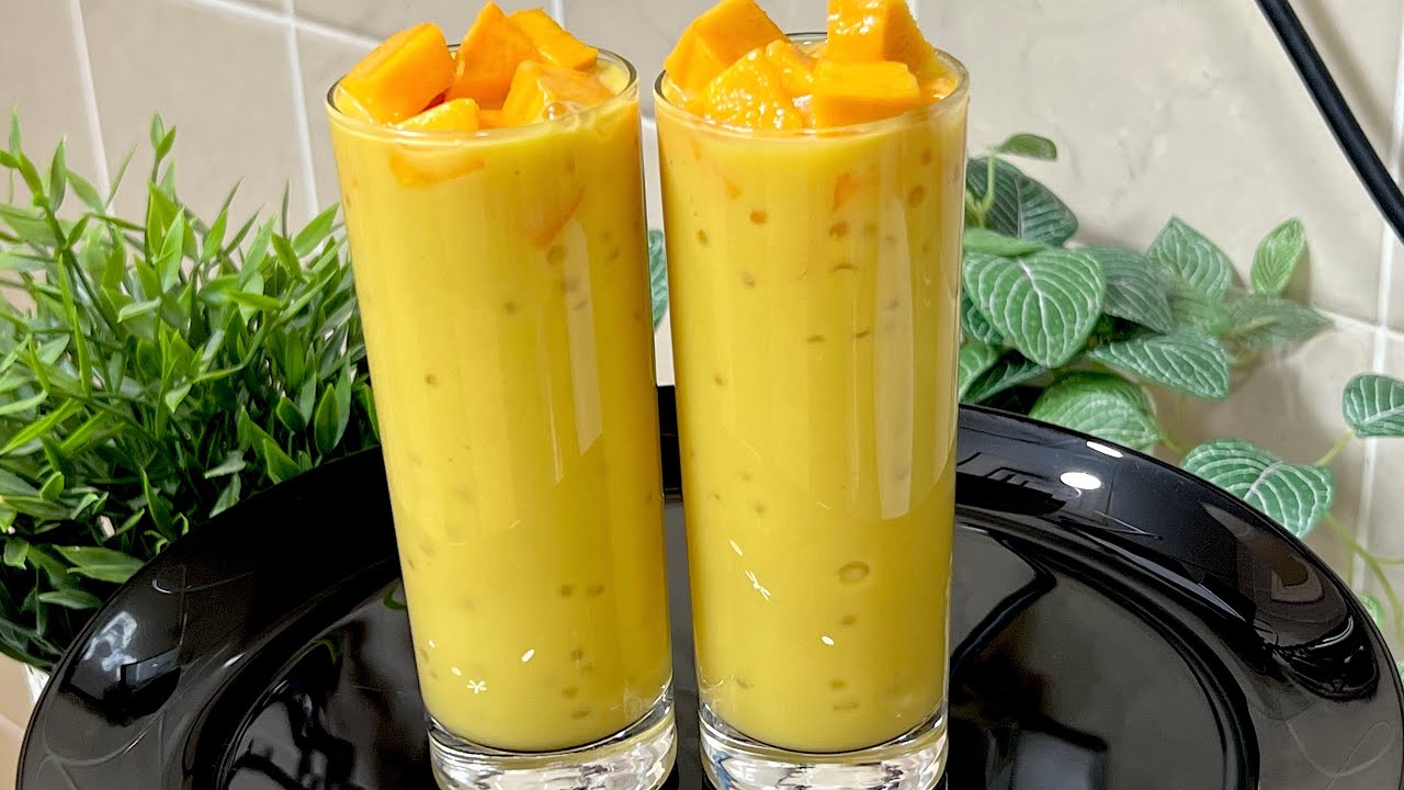 മാങ്ങയും ചൗവരിയും വീട്ടിലുണ്ടോ,ഇപ്പോൾ തന്നെ ഉണ്ടാക്കാം അടിപൊളി | Mango Sago Cooler | Mango Drinks