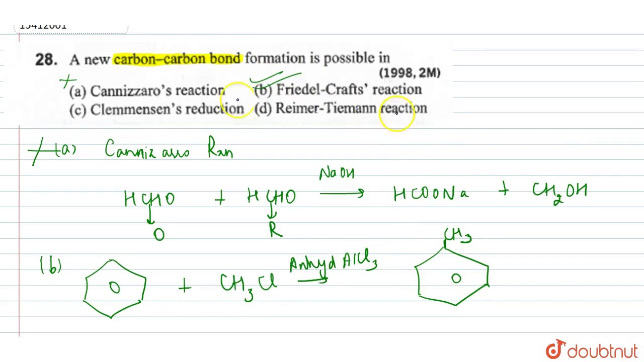 Carbon Carbon Bond Formation
