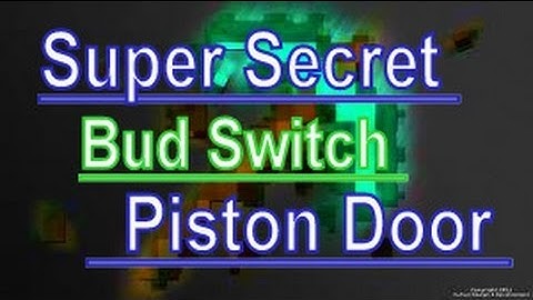 Minecraft 1.5 | Hidden Piston Door | Flush & Undetectable | BUD Switch |