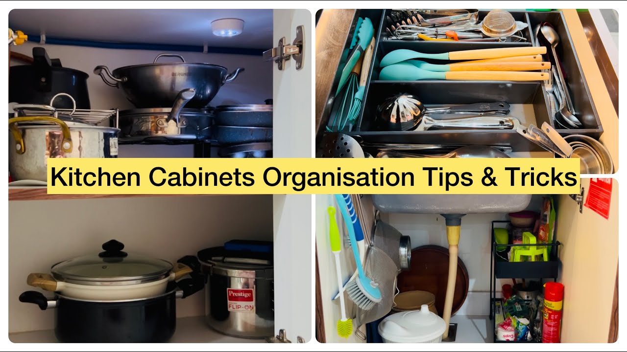 Indian Kitchen Cabinets cleaning and organization Tips & Tricks| Kitchen Organization ideas